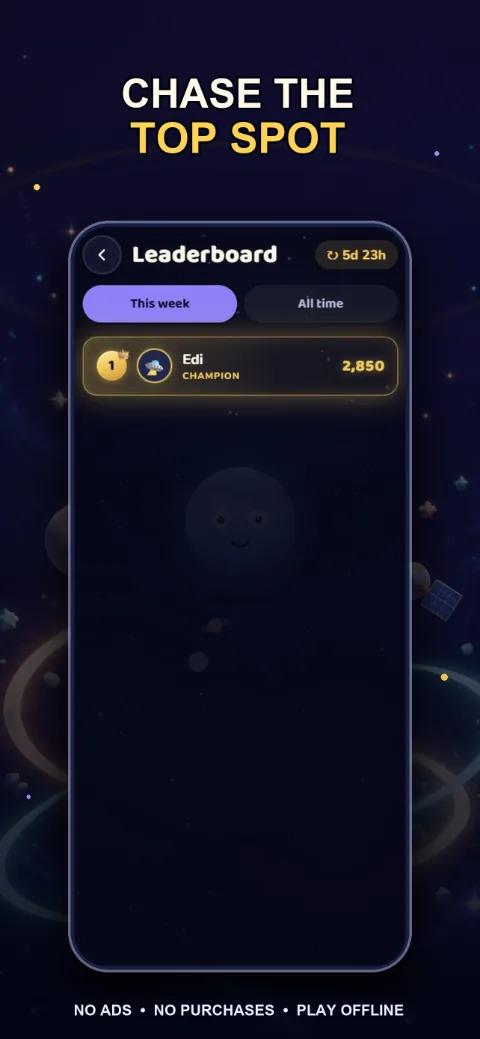 Take the top spot on the leaderboard